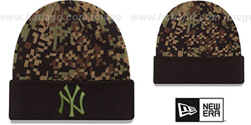 Yankees 'ARMY CAMO PRINT-PLAY' Knit Beanie Hat by New Era