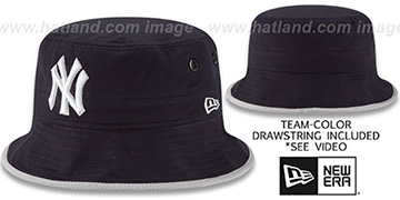 Yankees 'BASIC-ACTION' Navy Bucket Hat by New Era