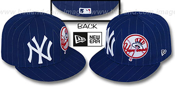 Yankees 'BIG-ONE DOUBLE WHAMMY' Navy-White Fitted Hat