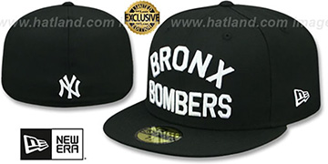 Yankees 'BRONX BOMBERS' Black Fitted Hat by New Era