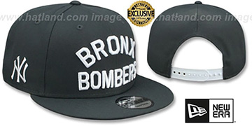 Yankees 'BRONX BOMBERS' SNAPBACK Charcoal Grey Hat by New Era