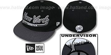 Yankees 'CITY-SCRIPT' Black-Grey Fitted Hat by New Era