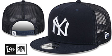 Yankees 'COOP TEAM-BASIC TRUCKER SNAPBACK' Navy Hat by New Era