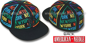 Yankees 'ETERNAL ALL-OVER' Black Fitted Hat by American Needle