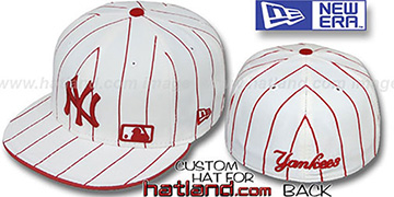 Yankees 'FABULOUS' White-Red Fitted Hat by New Era