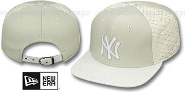 Yankees 'FISHSCALE LEATHER STRAPBACK' Hat by New Era