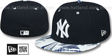 Yankees 'GEOMET TRICK' Navy Fitted Hat by New Era