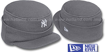 Yankees 'MINI-BRIM RILEY' Grey Knit Hat by New Era