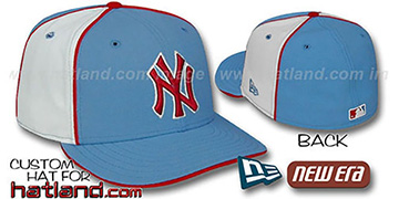 Yankees 'PINWHEEL-2' Columbia-White Fitted Hat