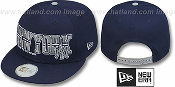Yankees 'RETRO-BLOCK SNAPBACK' Navy Hat by New Era