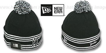 Yankees 'SPORT-KNIT' Black-Black Beanie Hat by New Era
