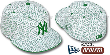 Yankees 'ST PATS FLOCKING' White Fitted Hat by New Era