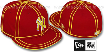 Yankees 'TACHS' Red-Gold Fitted Hat by New Era