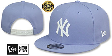 Yankees 'TEAM-BASIC SNAPBACK' Lavender-White Hat by New Era