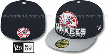 Yankees 'TECH MARK' Navy-Grey Fitted Hat by New Era