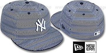 Yankees 'TRIPPIN' White-Navy Fitted Hat by New Era